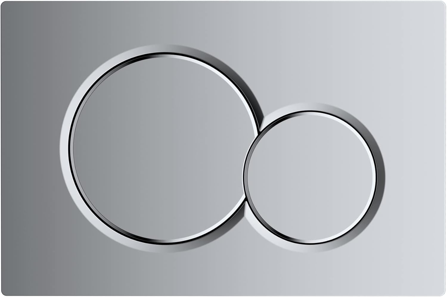 Kompatybilna płytka siłownika do Sigma01 UP320/UP300/UP720 – chromowany plastik, do toalet z podwójnym spłukiwaniem