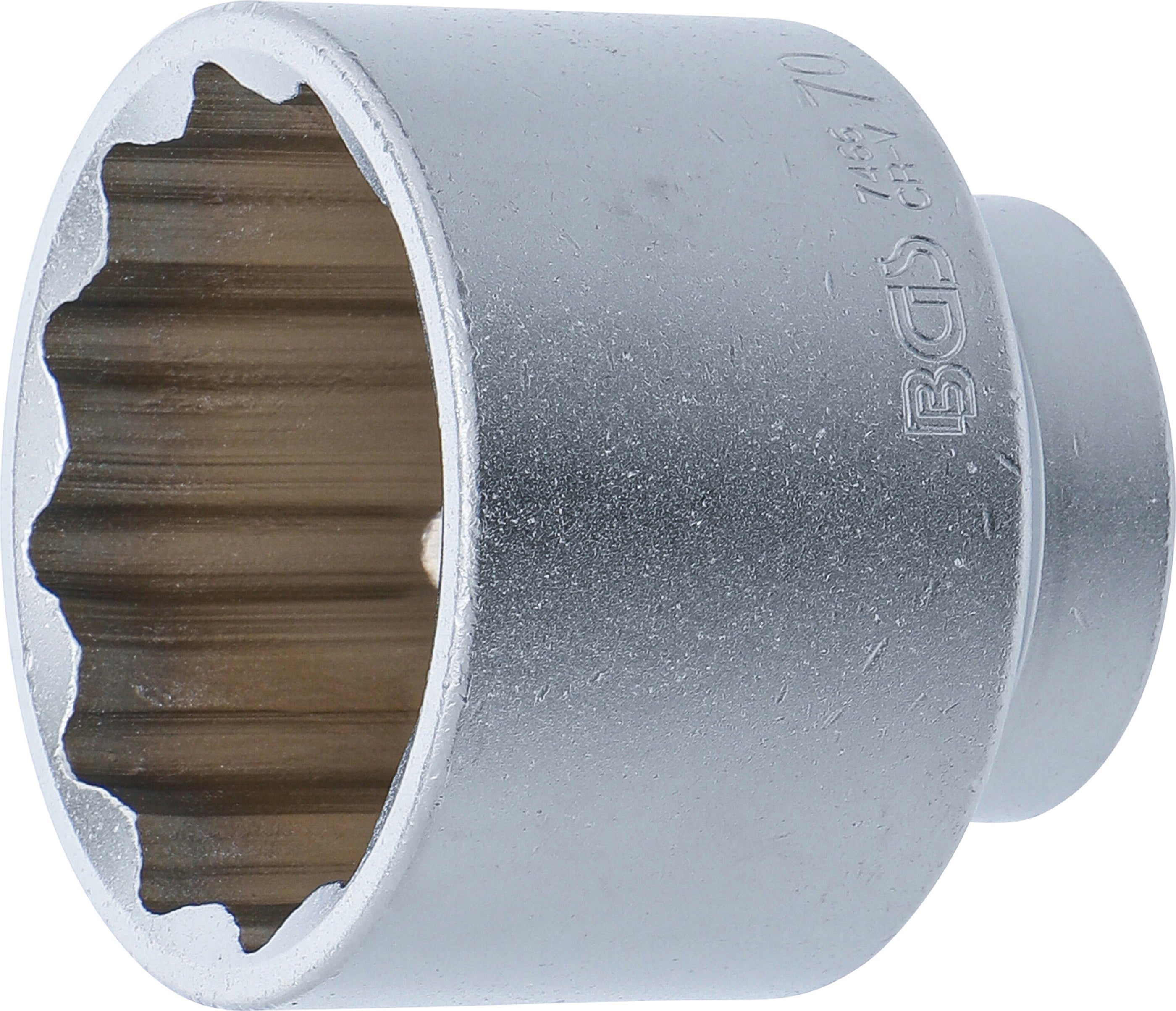BGS Nasadka dwunastokątna Napęd czworokątny wewnętrzny 20 mm (3/4") SW 70 mm - 7466