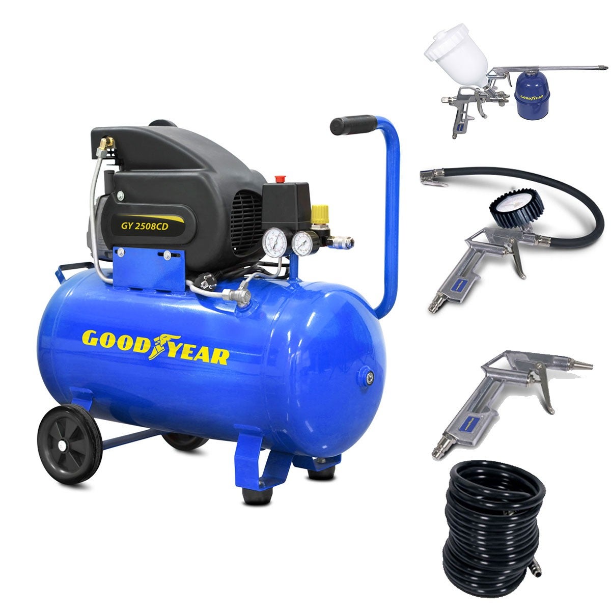 Compresseur d'air Silencieux 50 Litres 8 bar 2CV 1.5KW 115 PSI + Kit — free download
