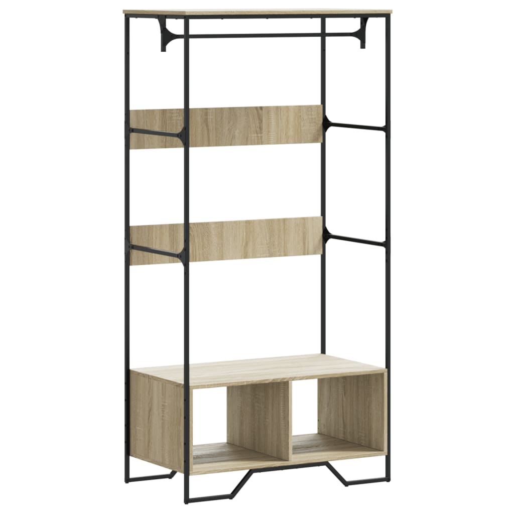 Armario - vestidor moderno de madera de ingeniería roble sonoma 90x50x180 cm