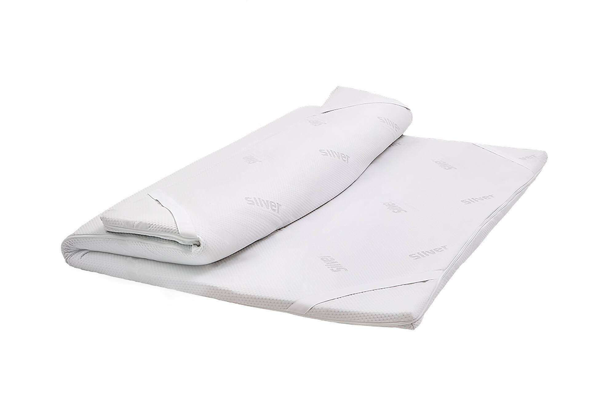 Topper renueva colchón en memory foam, 100% made in italy, antiácaros, hipoalergénico y antibacteriano, cm 160x190h5