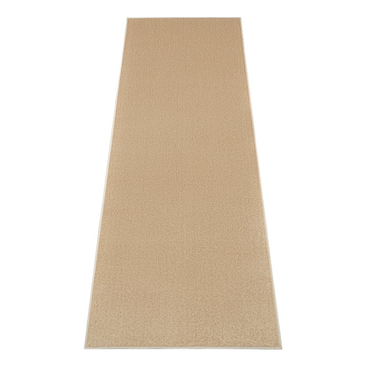 TAPISO Mono Tapis de Couloir Poils Ras Descente de Lit Entrée Moderne Beige Uni Intérieur Extérieur OEKO-TEX 90 x 150 cm - 4