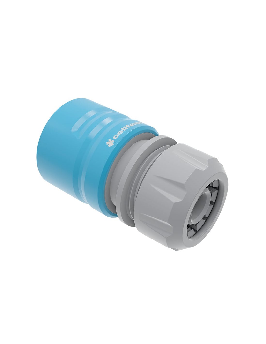 Cellfast ENERGO Doppio Connettore Universale Per Tubo Da Giardino - Raccordo Staccabile Uni Fit Per 1/2", 3/4" E 5/8", 53-200