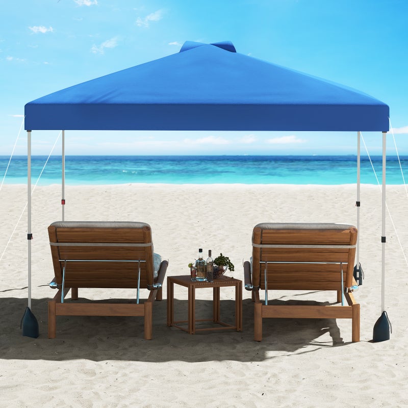 3 x 3 m pawilon typu pop-up ze ścianką boczną, przenośny pawilon ogrodowy z funkcją zacienienia z torbą na rolce, 8 śledzi, 4 kotwy, namiot