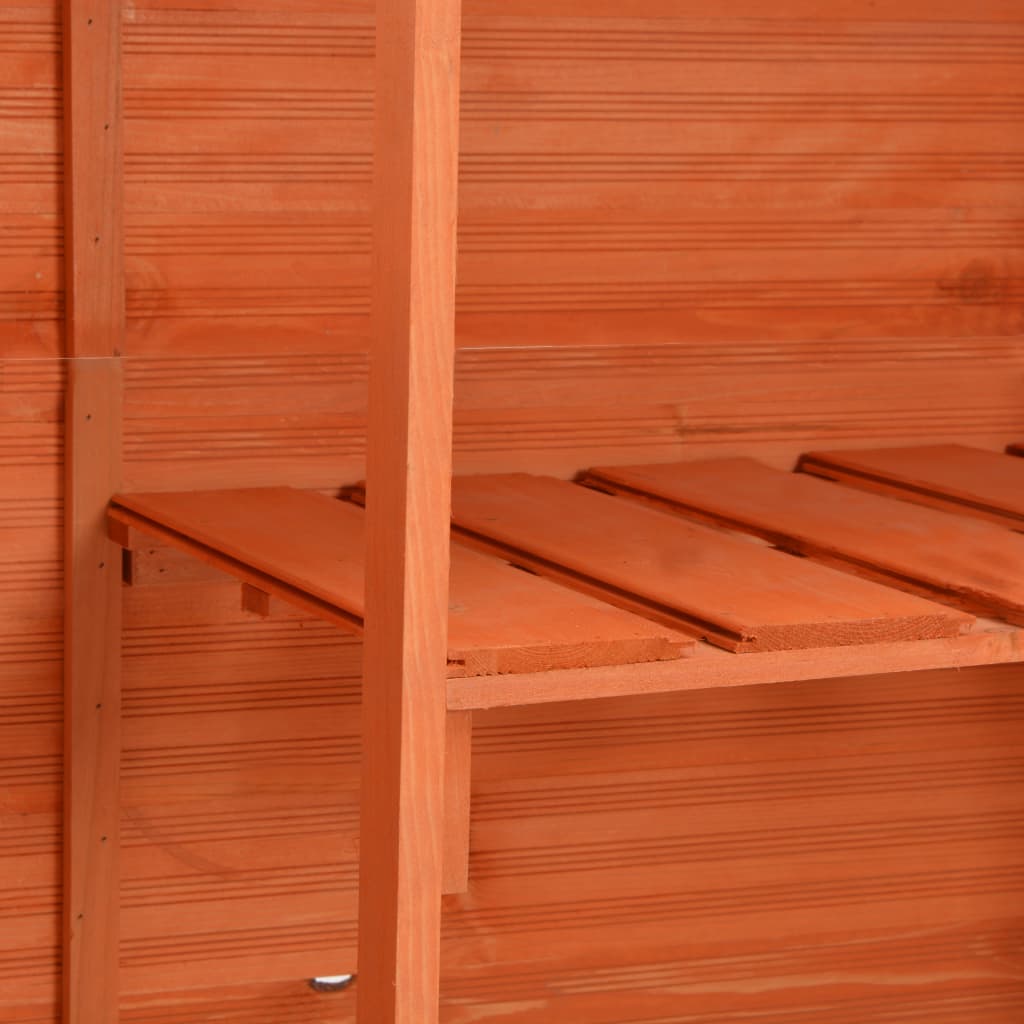 Abri de stockage de jardin 120x50x91 Bois - 2