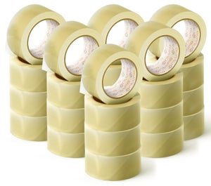 Nastro Adesivo Pacchi Marrone - Polipropilene 5cm X 132mt | 24 Rotoli | Resistente E Silenzioso