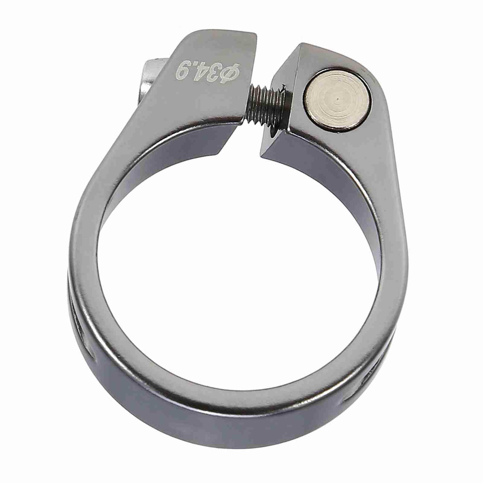 Morsetto Sella Bici In Alluminio 34.9mm - Per MTB E Bici Da Strada (Rosso) - Blocco Rapido - Foto 13