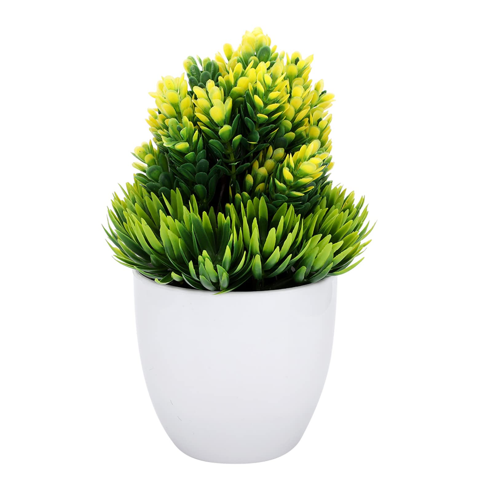 LIJUCAI Ornamento in vaso artificiale Topiaria a forma di palla Bonsai Pianta finta Bonsai Piccolo vaso per albero Fiori finti Accessori per la decorazione della casa,Rosa