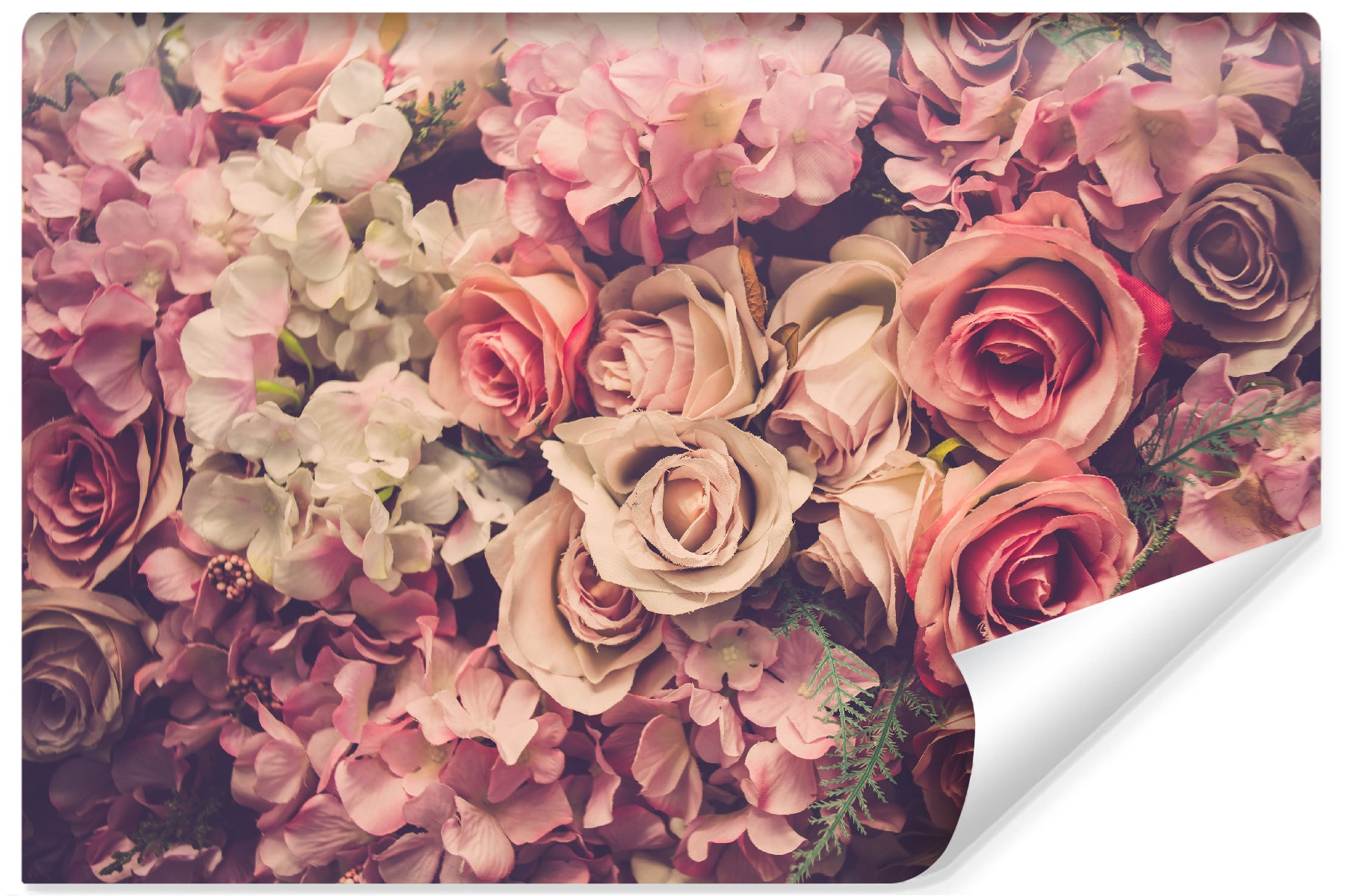 Papier Peint Intissé Photo Mural FLEURS Colorées Plantes Nature 3D 90cm