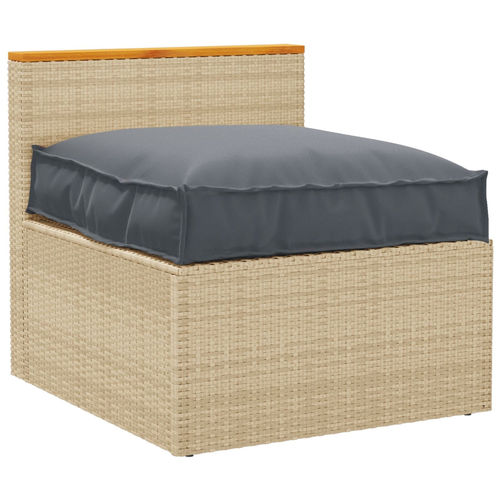 Cuscino Antracite 70 x 70 x 12 cm Tessuto Oxford vidaXL - 3