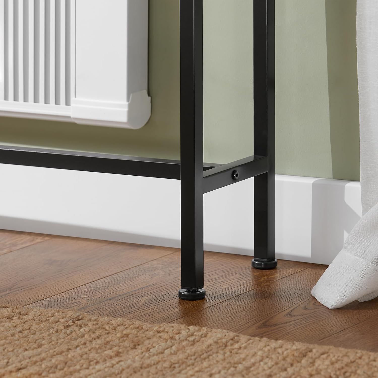 SoBuy FSB19-XL-Z Table d'appoint Bout de canapé Table d’entrée, 4 Pieds en Fer Table console cadre en fer - 5
