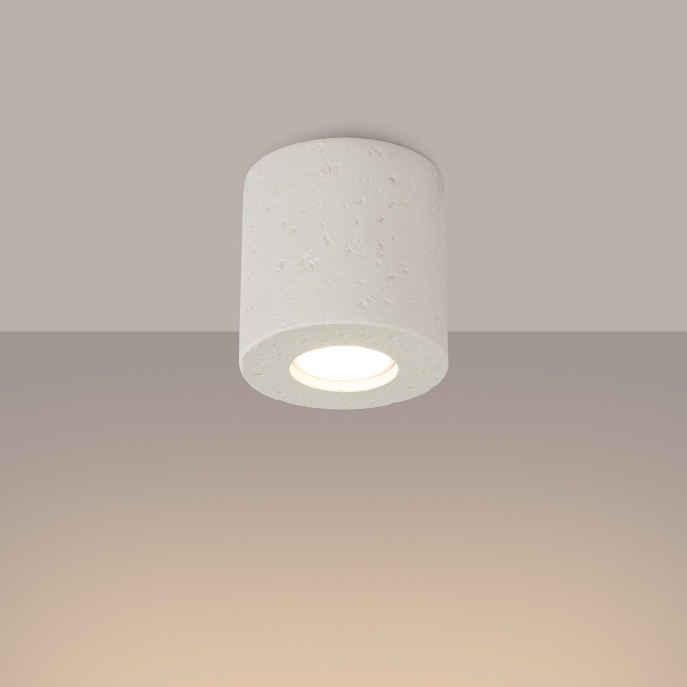 Reflektor sufitowy betonowy ORBIS beżowy 1xGU10x10W beton architektoniczny wym:10x10x10cm IP20 Sollux Lighting - 3