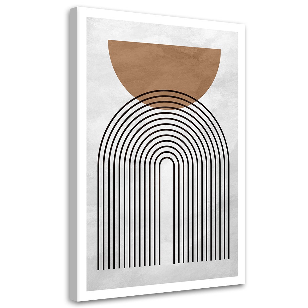 Obraz na płótnie, Geometryczne koła w stylu boho 80x120