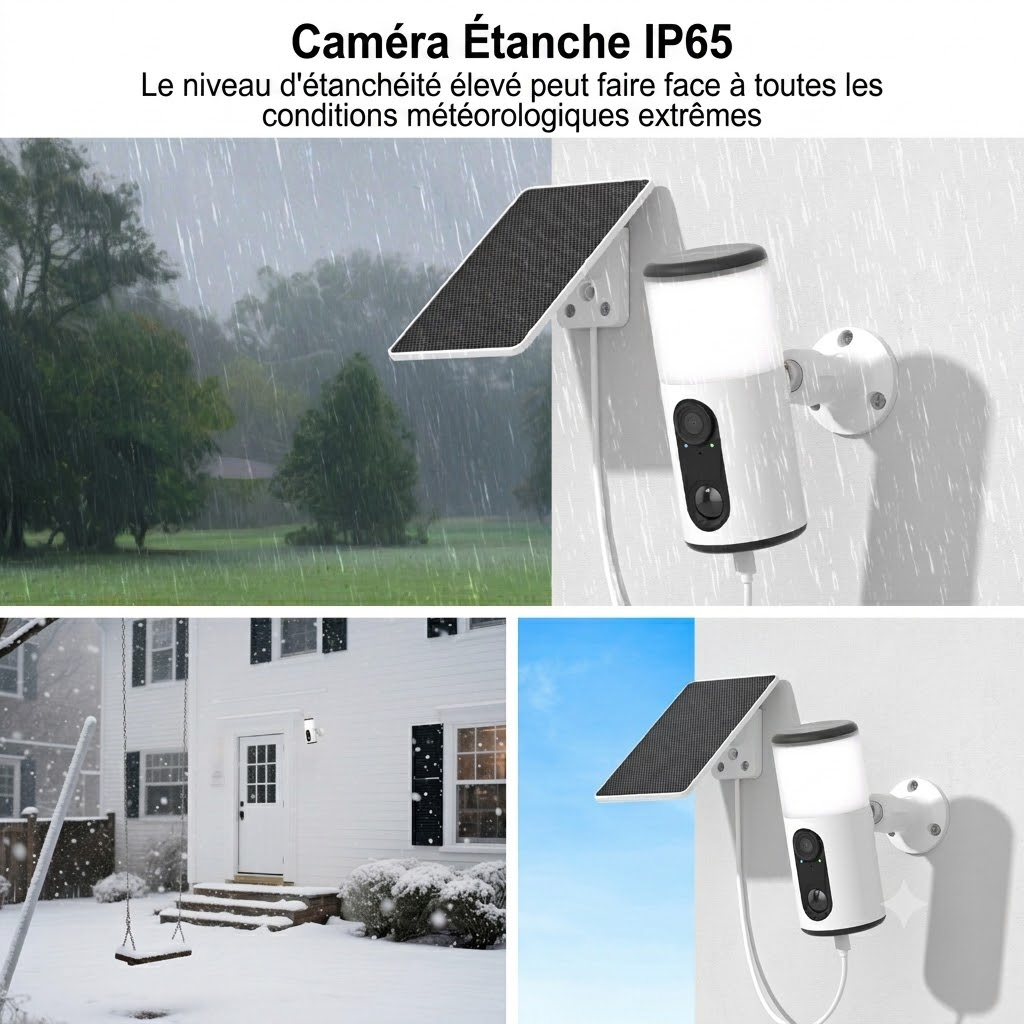 2K Caméra Surveillance WiFi Extérieur sans Fil Solaire, 3MP Camera Exterieure avec Lumens Projecteur, Vision Nocturne Couleur,ANRAN - 9