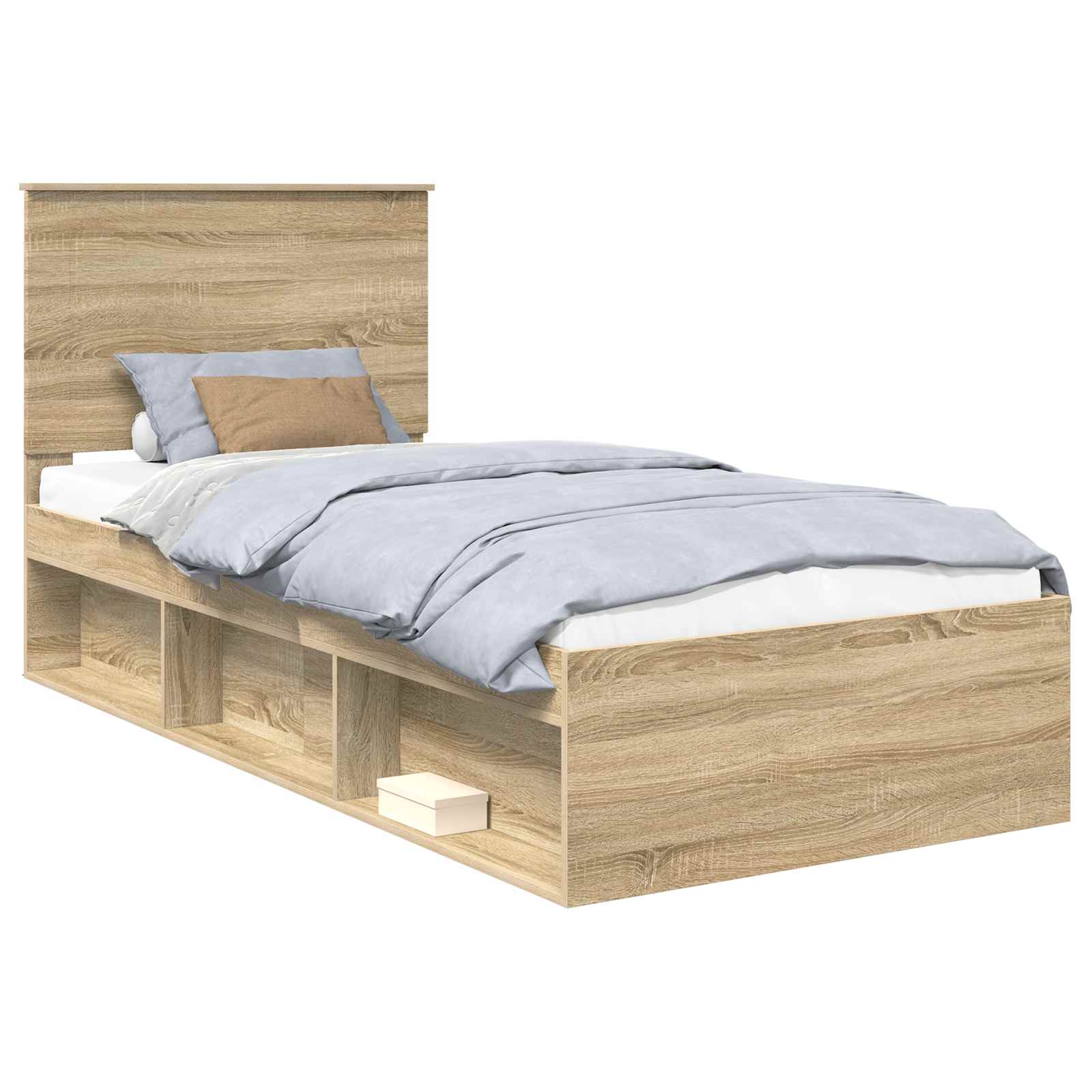 Cadre de lit 100 x 200 cm en bois de pin massif - 2