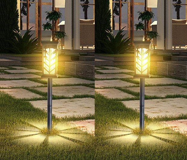 Faretti Solari Per Esterni - Faretti Da Giardino Ipereabili, Luci Di Proiezione Solari Al Traonto Per Prato, Parco, Terrazza E Decorazione Del Paesaggio Del 2025 A $42.99 - Foto 4