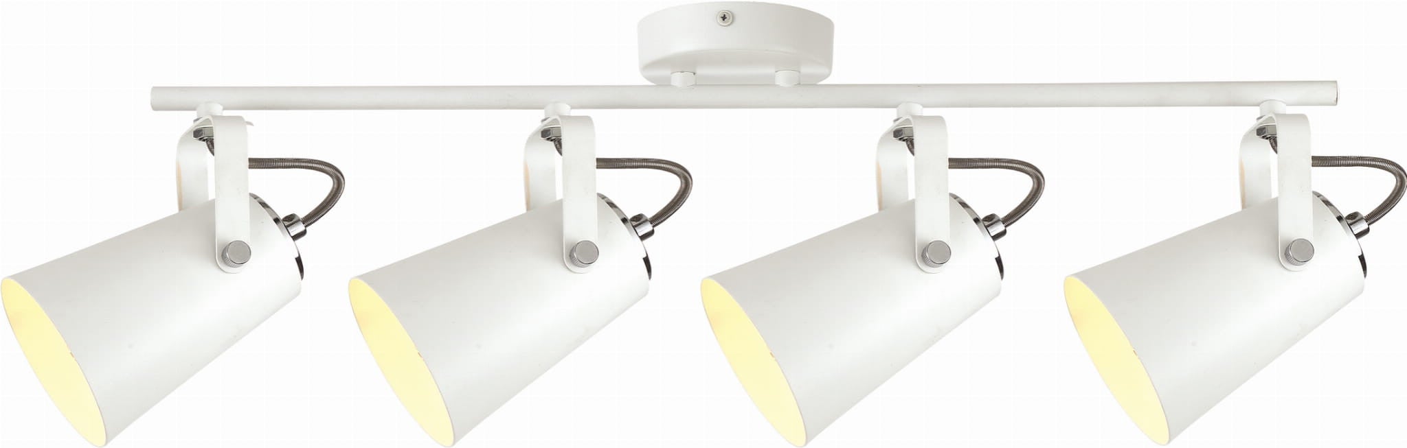 Reflektor sufitowy spot natynkowy Nesta listwa biały 4xE27x25W wym: 73 x 10 cm metal Kaja