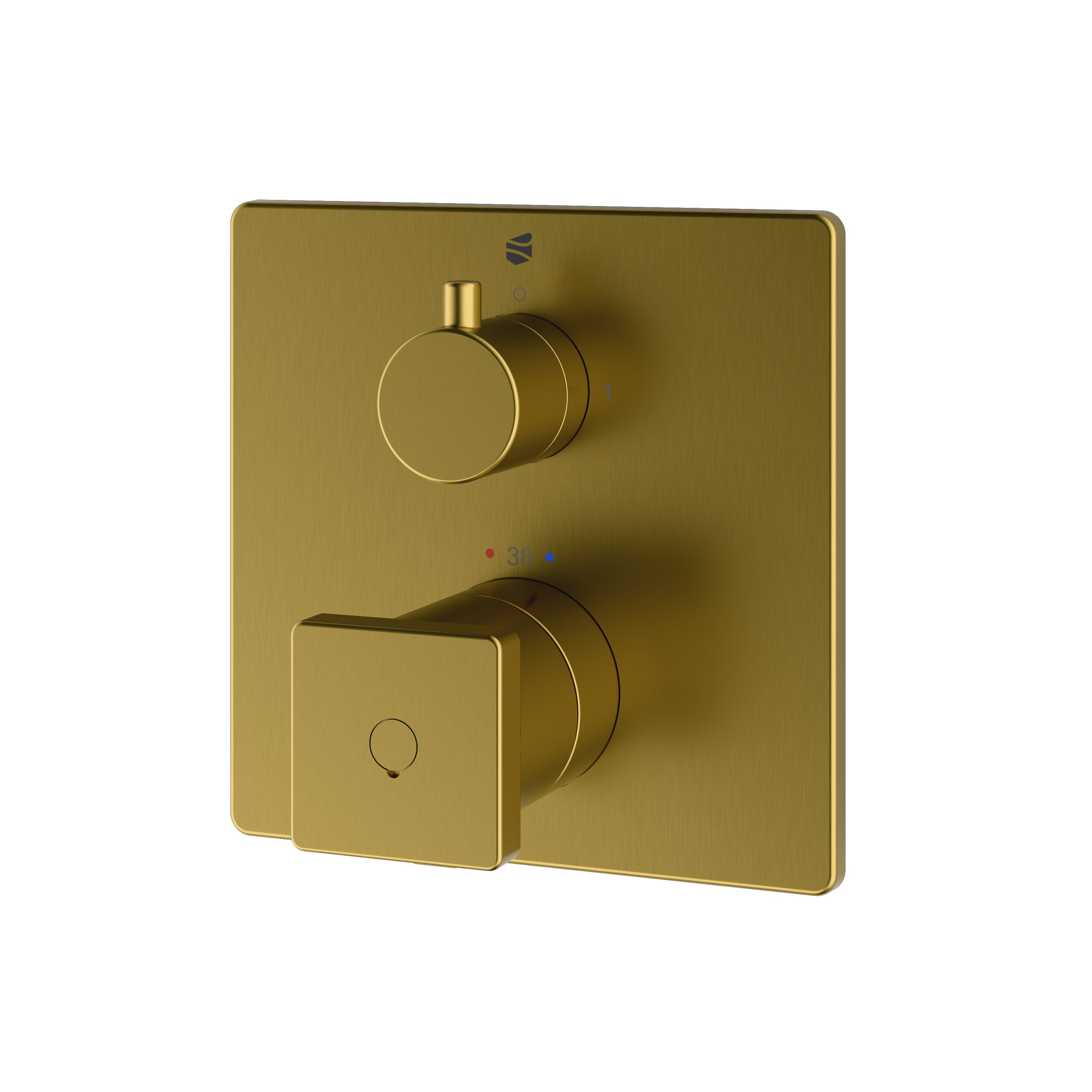 Bernstein Bateria termostatyczna podtynkowa LAVOA złota 1 odbiornik wody