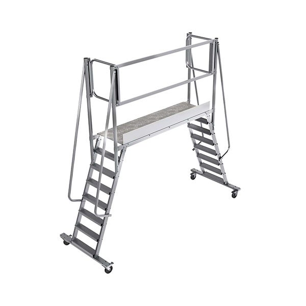 Plateforme double accès 8 marches - Hauteur max. de travail 3.66m - PONT08-1800