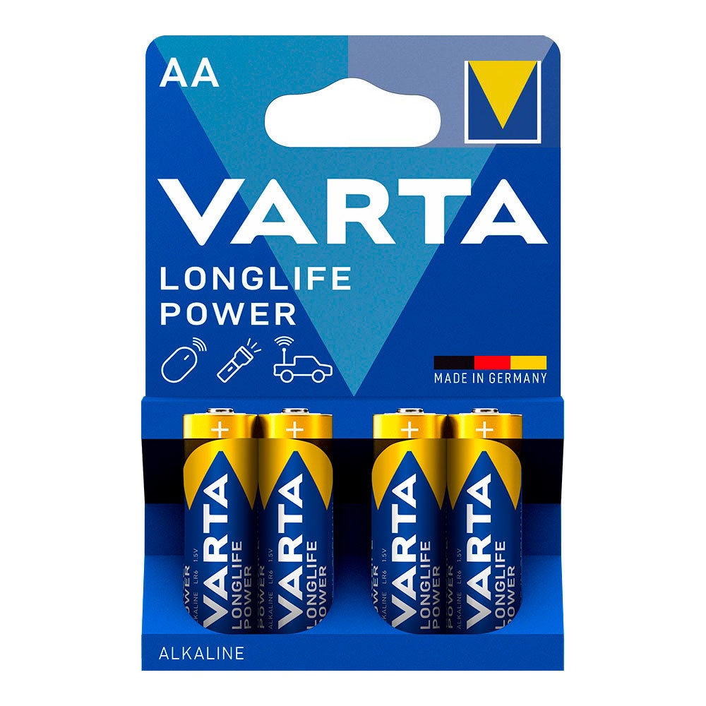 4 Piles LR06 AA VARTA High Energy - 5