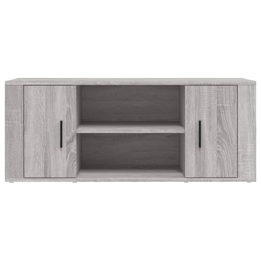 vidaXL Meuble TV Sonoma gris 100x35x40 cm Bois d'ingénierie - 5