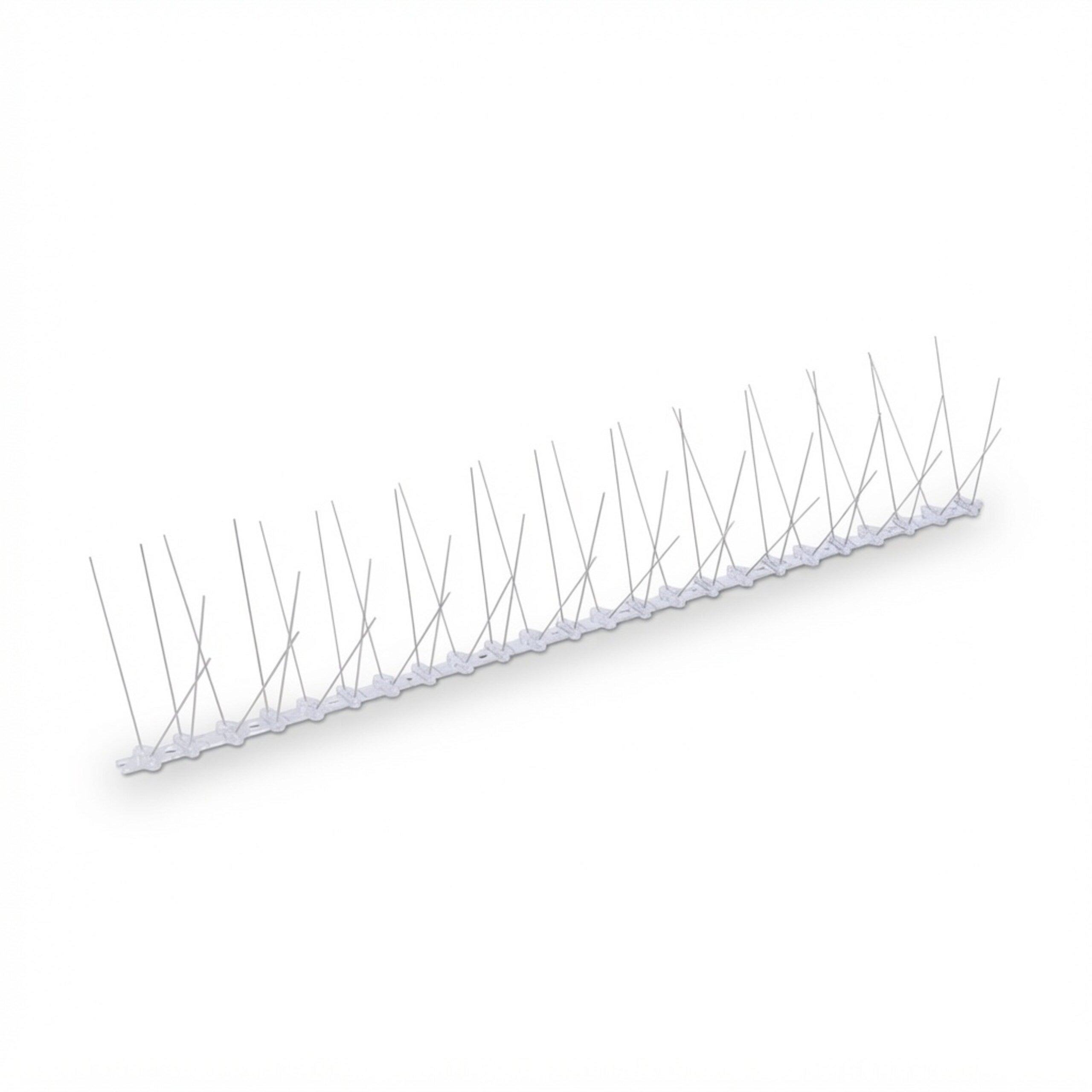 Pinchos antipalomas, set de 6 pinchos, 10,5 x 50,5 x 14 cm, para balcón y tejado, 4 filas, acero inoxidable plateado, Relaxdays - 8