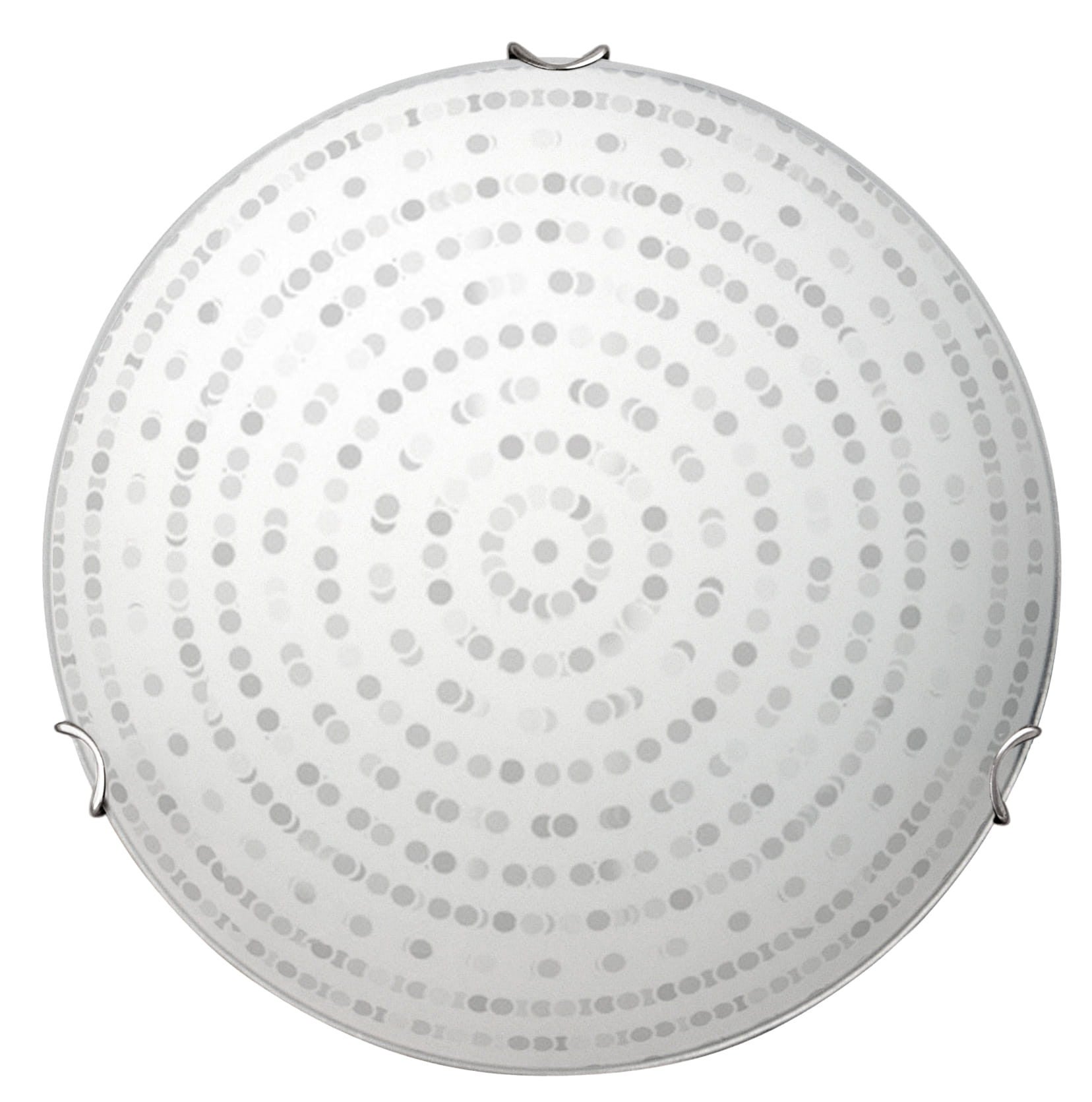 Plafon Circle okrągły chromowany biały LED 10W 6500K 660lm wym: 9 x 30 cm IP20 szkło Candellux