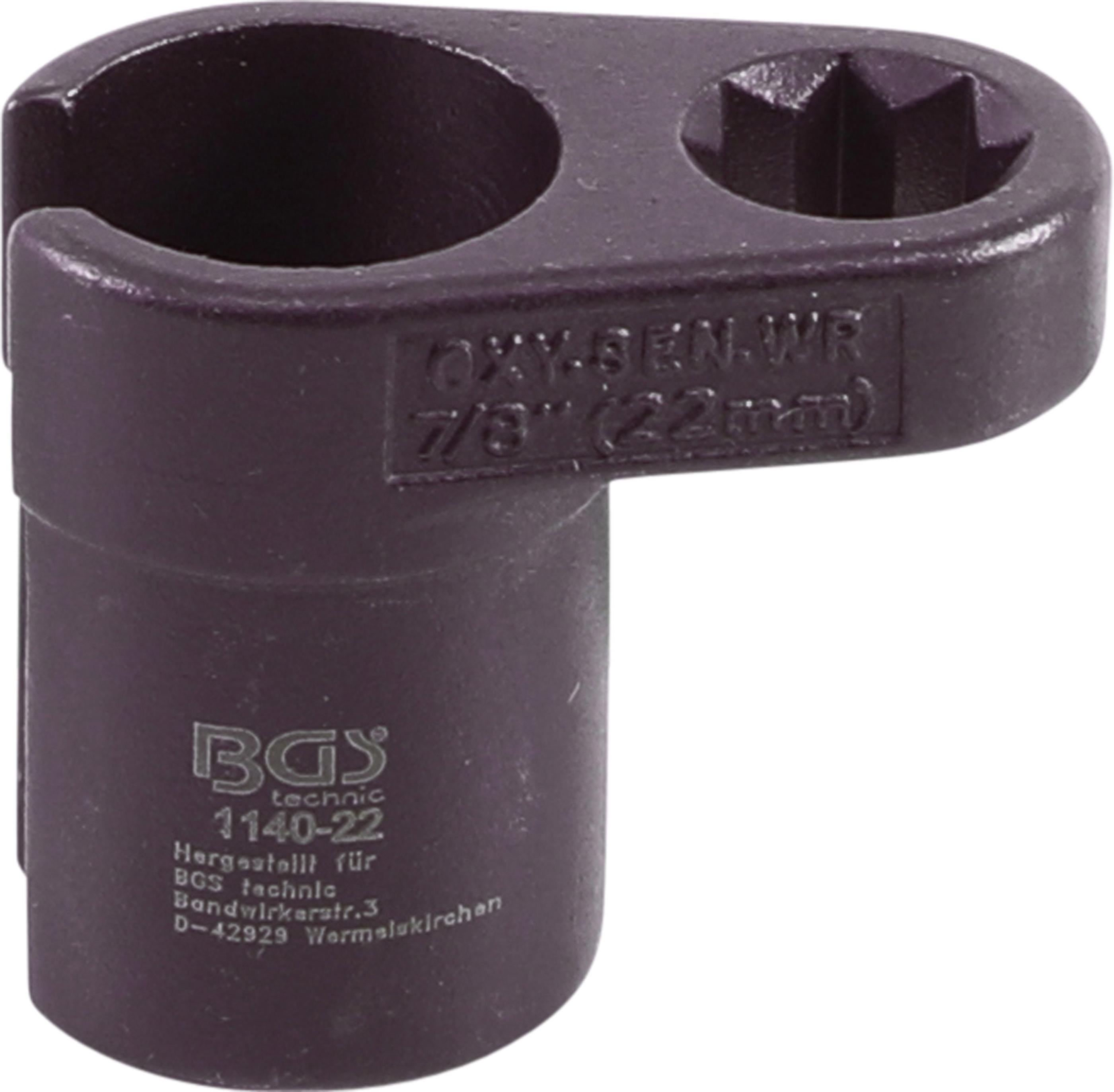 BGS Sonda lambda nasadowa 22 mm (7/8") x 50 mm 12,5 (1/2) - 1140-22