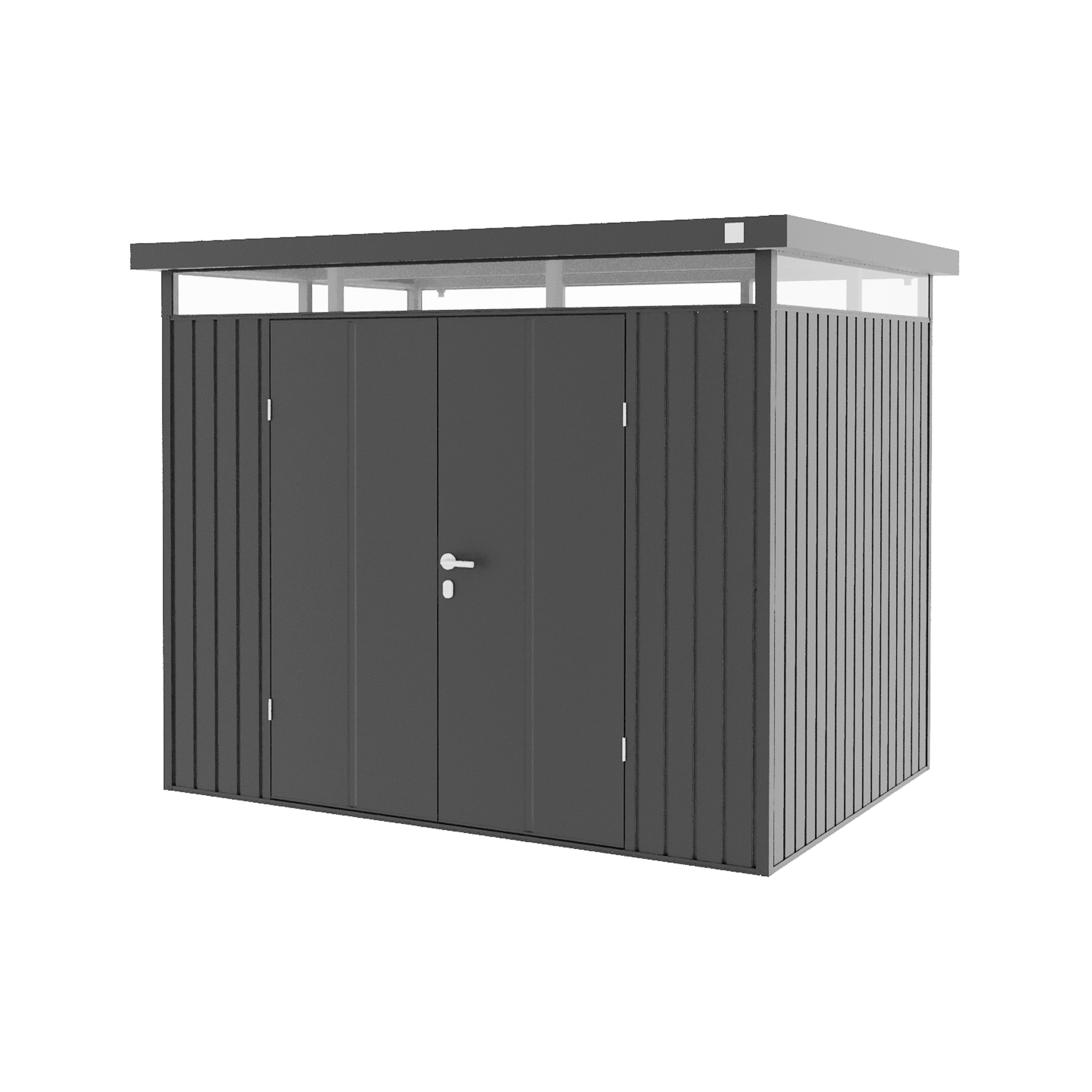 GFP Primeyard domek narzędziowy metalowy 240x180x205 cm domek ogrodowy antracyt