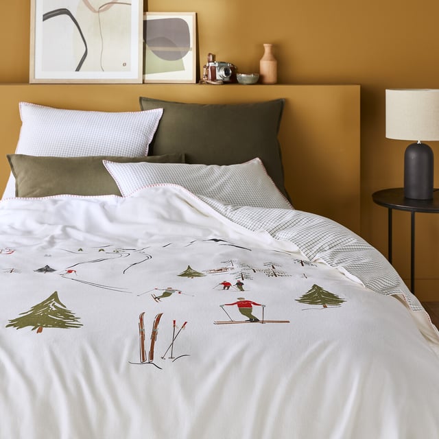 Housse de couette flanelle, St Lary - Ecru - 240 x 220 cm