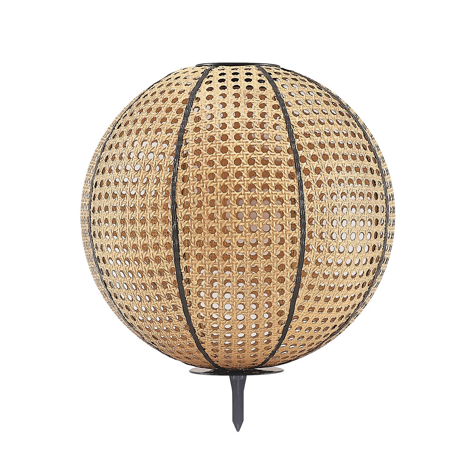 Lindby lemark lámpara led solar, bola, pica tierra, lámpara de decoración, lámpara solar