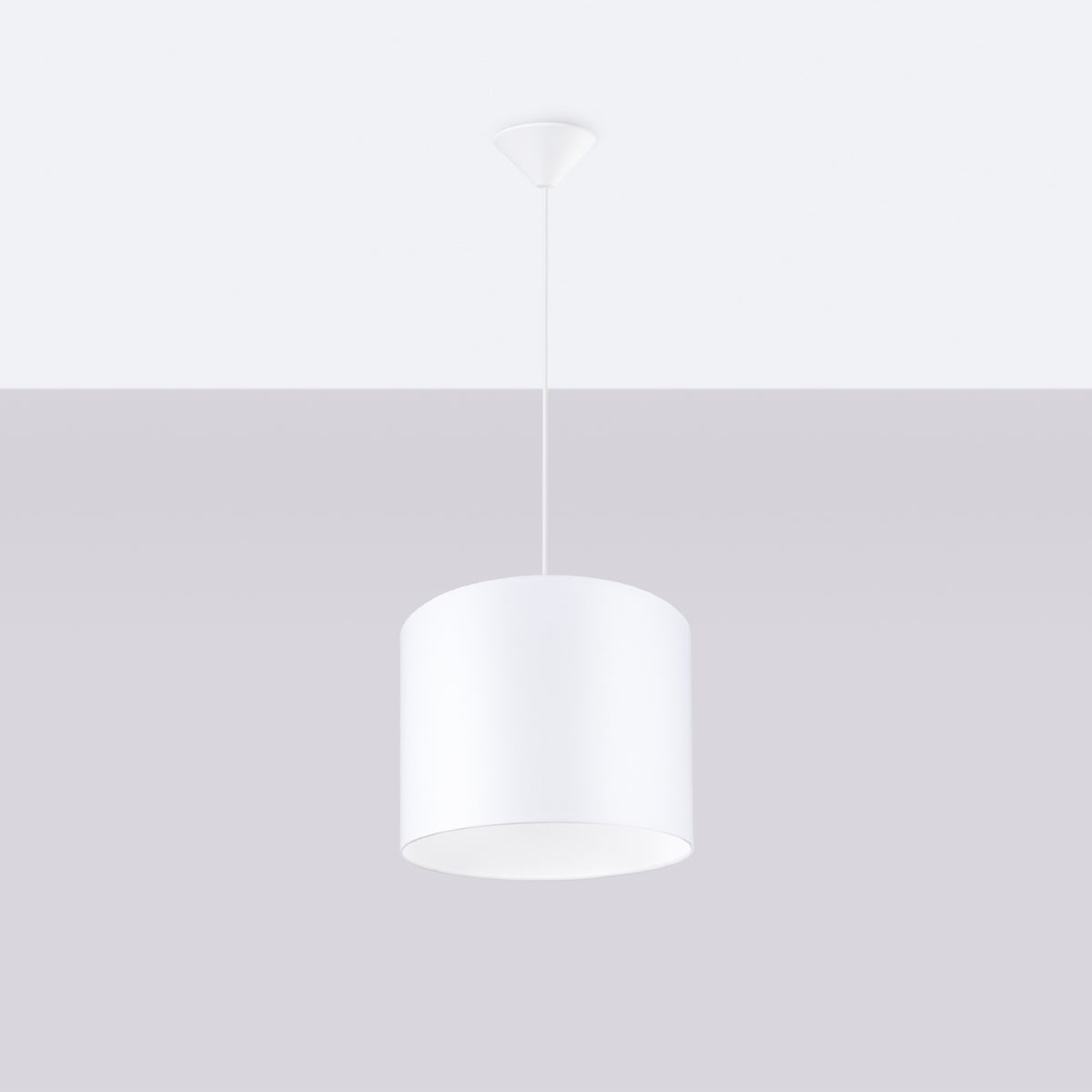 Lampa wisząca GLOXO 30 biała LED 4000K - 30x30x88cm Sollux