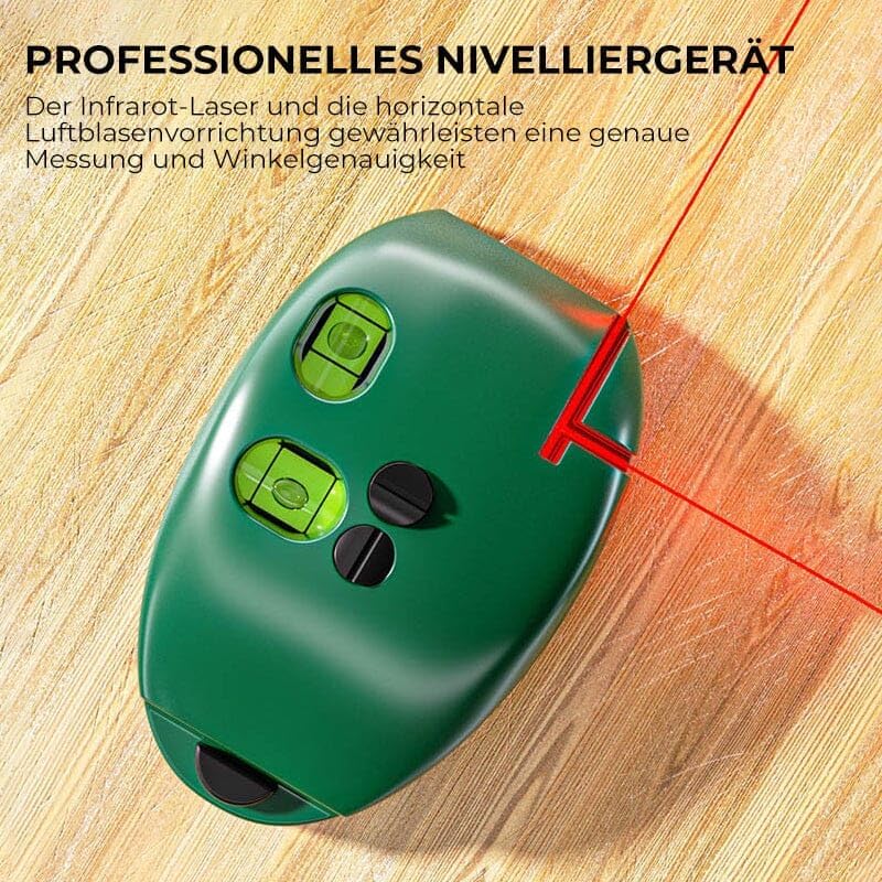 Livello laser elettronico di 90 gradi - Livello laser a dimmer automatico verde con linee orizzontali e verticali (1 campo) - 6