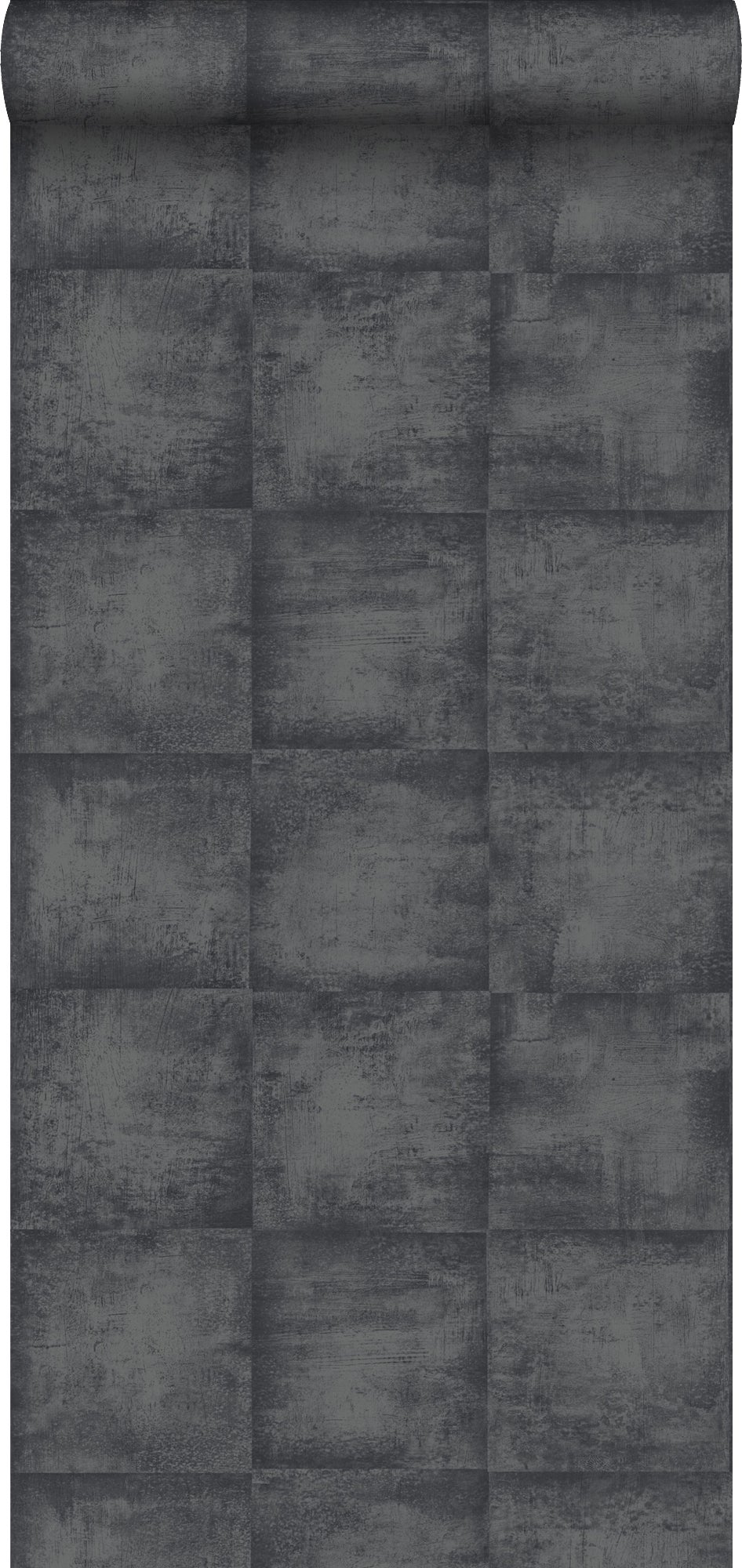 Tapeta konkretny wygląd czarnym - 53 cm x 10.05 m - ESTAHOME