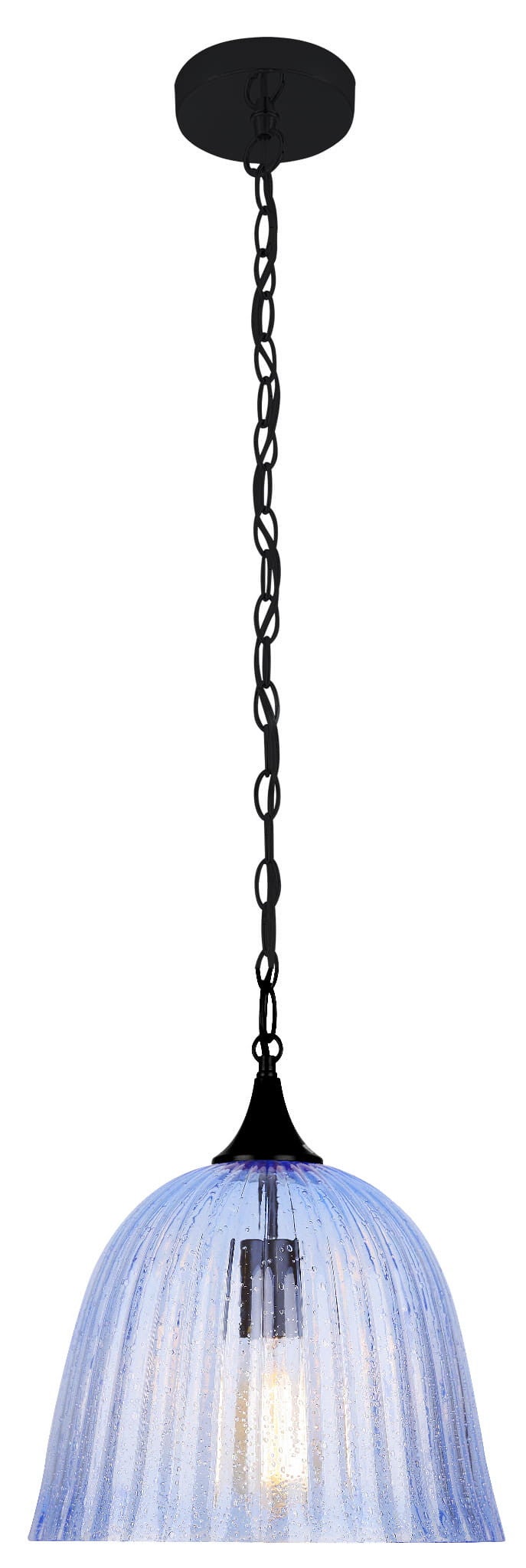 Lampa wisząca VASE czarno-niebieska 1 x E27 x 60W wym: 110 x 30 x 30 cm Candellux