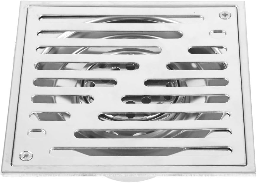 Odpływ podłogowy ze stali nierdzewnej 304 o wymiarach 150 x 150 mm z funkcją odświeżania powietrza do kabin prysznicowych