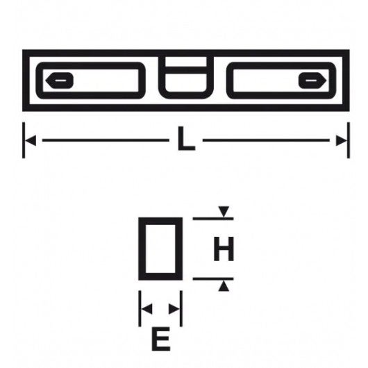 Mini niveau 23 cm Virax 263125 - 2