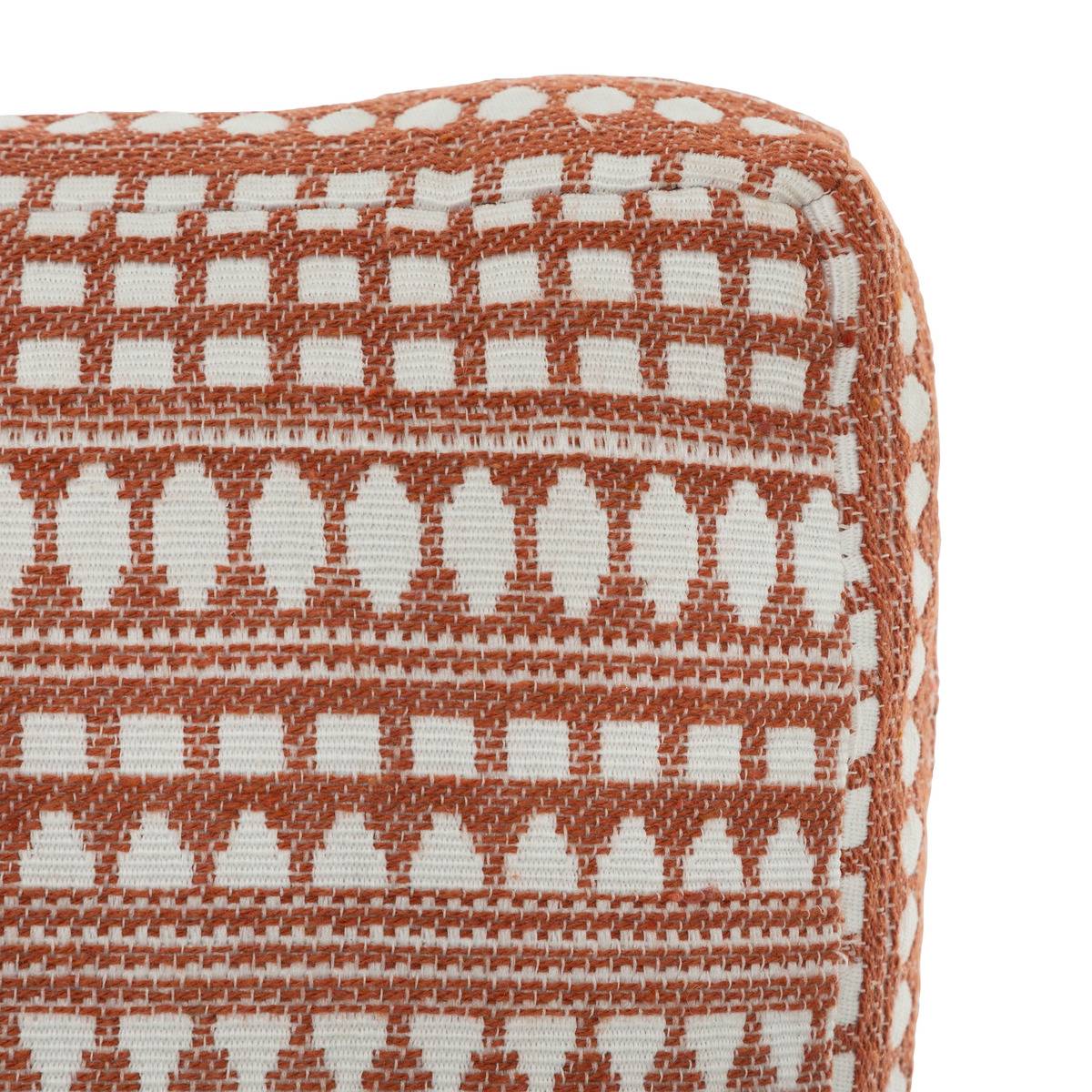 ATMOSPHERA Copricuscino In Cotone Terracotta 38x38 Cm: Cuscino Sfoderabile Per Divano E Letto