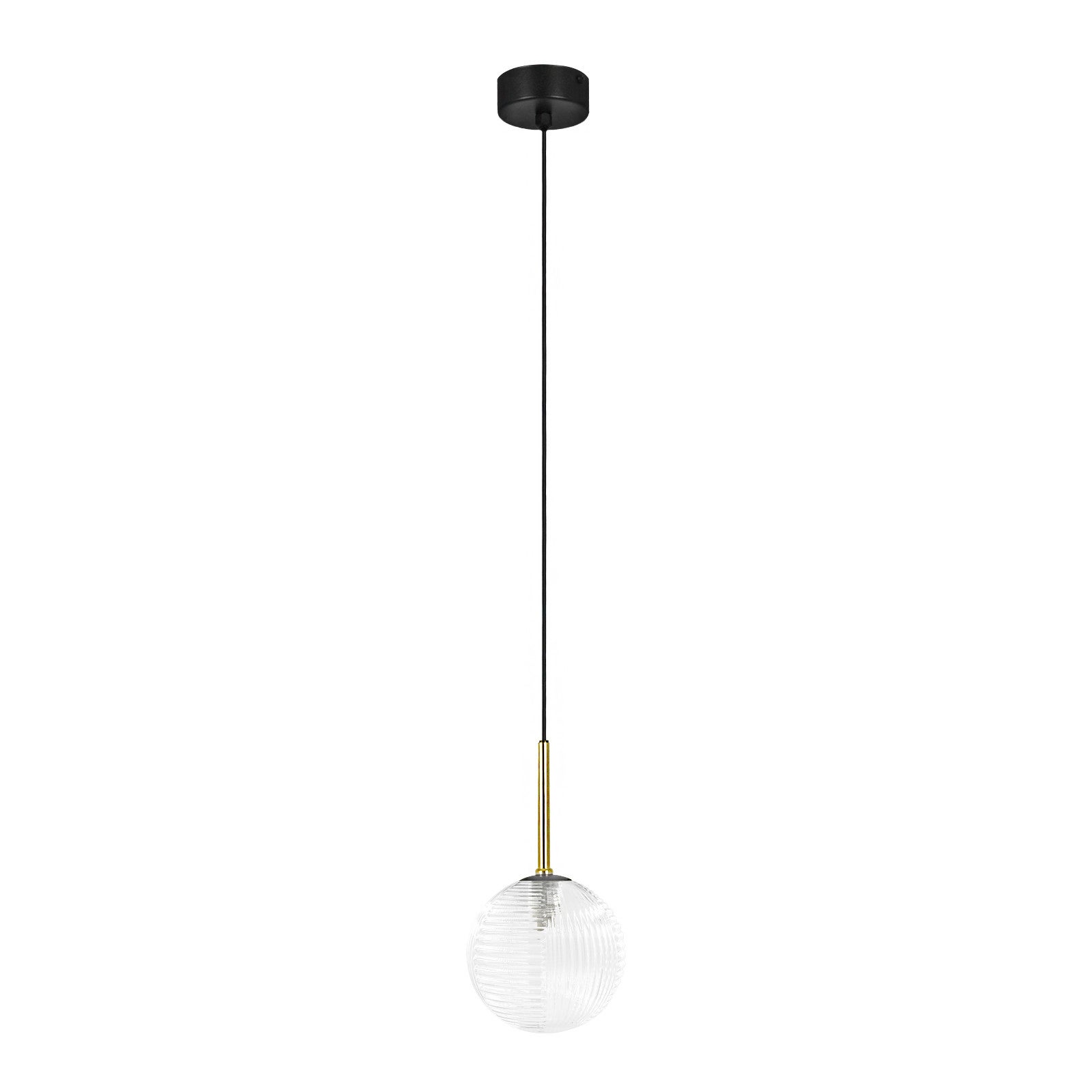 Lampa wisząca AURA czarna 1xG9x15W szkło wym:90x12,5x12,5cm IP20 Kaja