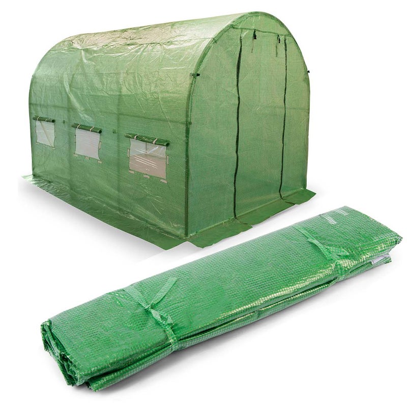 Folia na tunel ogrodowy 2x3,5m (7m2) zielona 4914-F Plonos