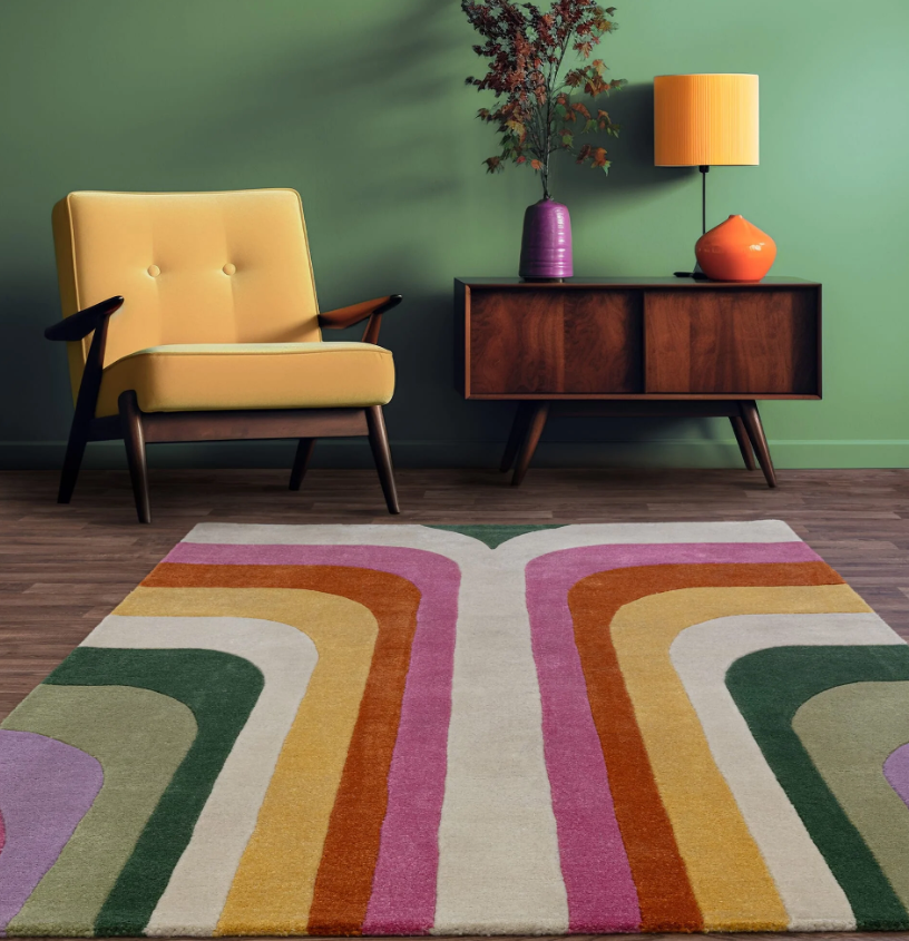 Tapis de salon moderne style rétro TIPPY 120x170 cm - 2