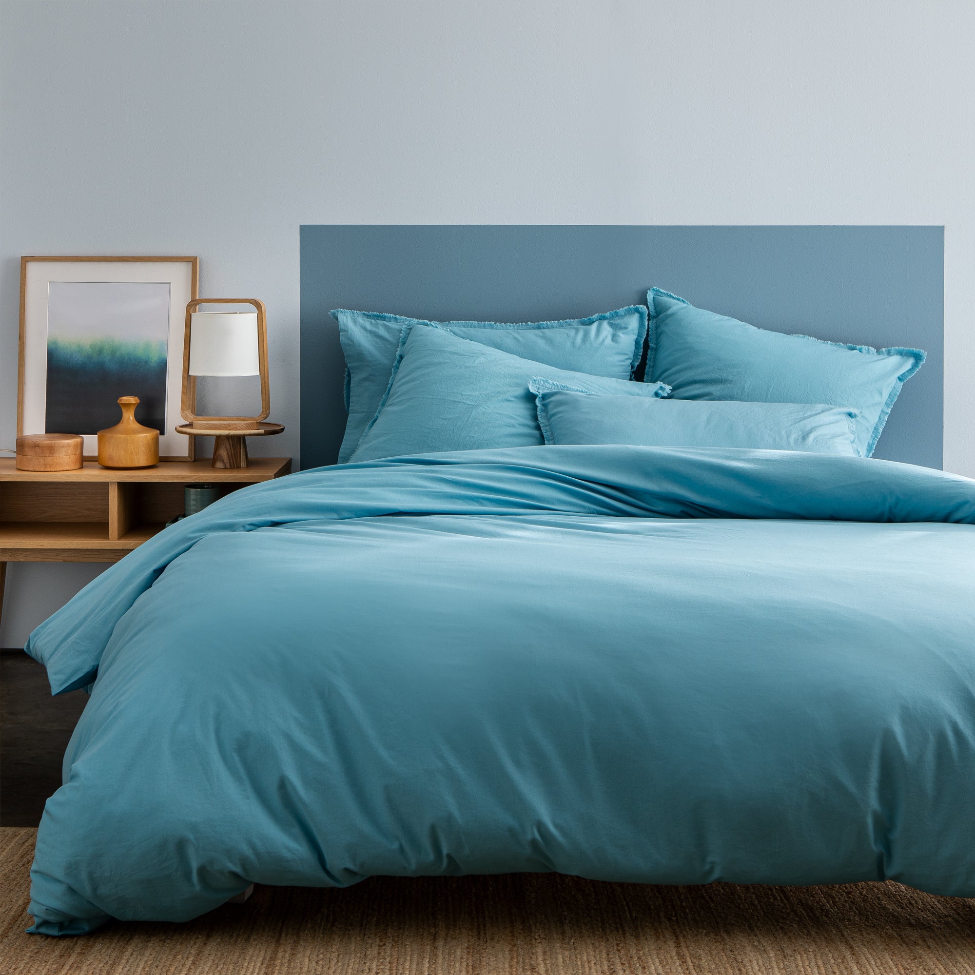 Housse De Couette En Coton Tout Doux - 260x240 Cm, Made In France, Unie - Pour Literie Confortable Et Chic - 4