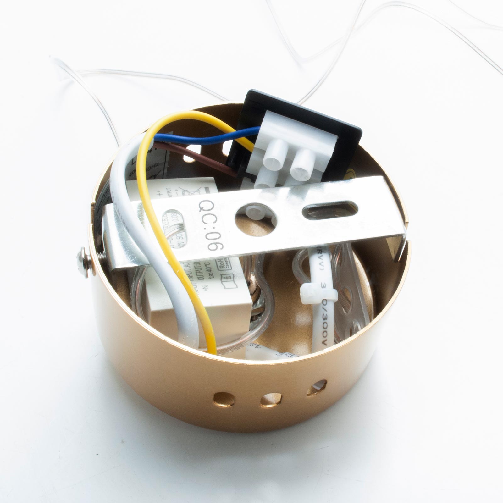 Lustre moderno Led 5W esfera Globo lâmpada dourada Pendente luz decorativa cozinha Mesa sala loja 230V 6000K - 6