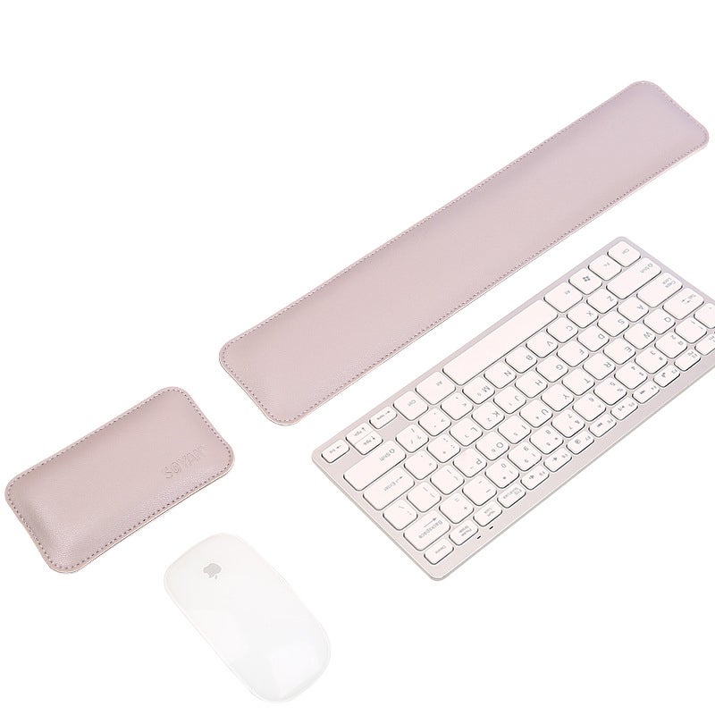 Hoewina Set Poggiapolsi Ergonomico Per Tastiera E Mouse - Memory Foam Con Base Antiscivolo, 44,5x8,9 Cm E 14,2x7,6 Cm - 2
