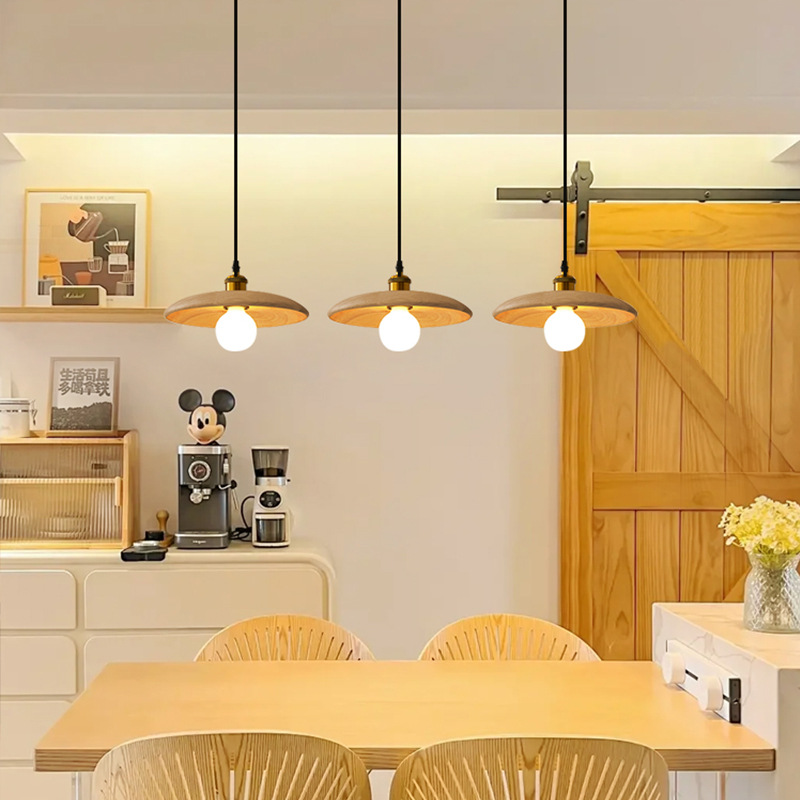 Lampa wisząca, żyrandol z 3 głowicami i żarówką, lampa sufitowa w stylu vintage, lampka nocna, 3 regulowane temperatury barwowe, regulowana wysokość - 8