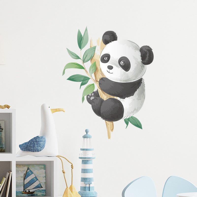 Mignon Panda Stickers Muraux Amovible Auto-adhésif Animal Décor À Maison Art Stickers pour Enfants Chambre Décoration Murale Affiches - 3