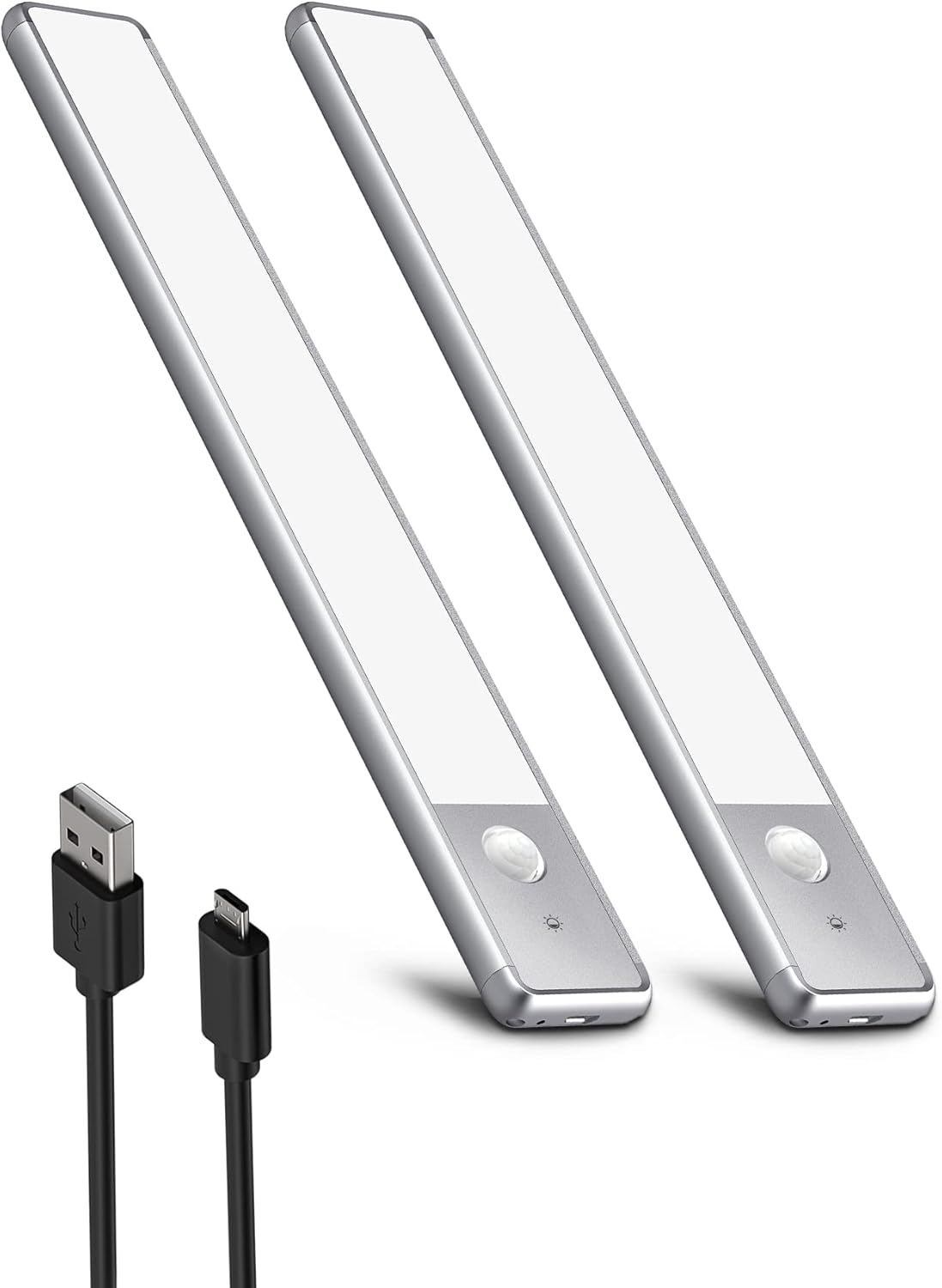 Lampa LED do szafy, lampka nocna z czujnikiem ruchu i ładowaniem USB, lampka do sypialni z magnetyczną taśmą samoprzylepną, lampa do szafy