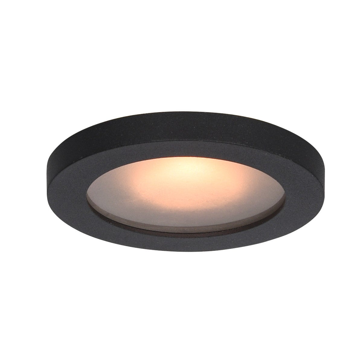 Oprawa sufitowa wpuszczana oczko Antar czarna matowa 1xGU10x10W okrągła IP44 wym: 7 x 8 x 8 cm aluminium Italux