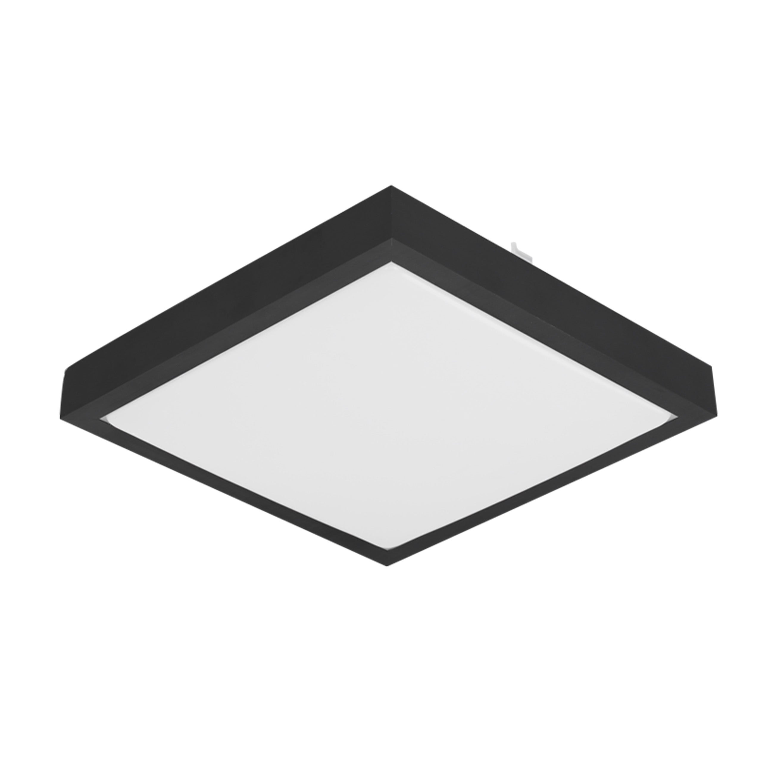 Plafon sufitowy LED 2x E27 Solen 27x27cm IP44 natynkowy kwadratowy czarny oprawa MasterLED