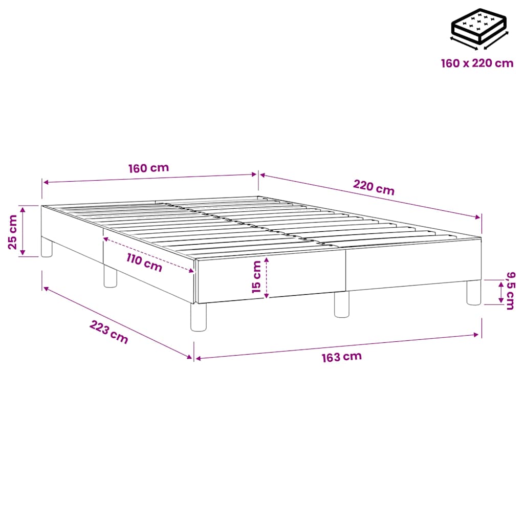 Base de cama ripa sem colchão cinza claro 160x220cm | Leroy Merlin